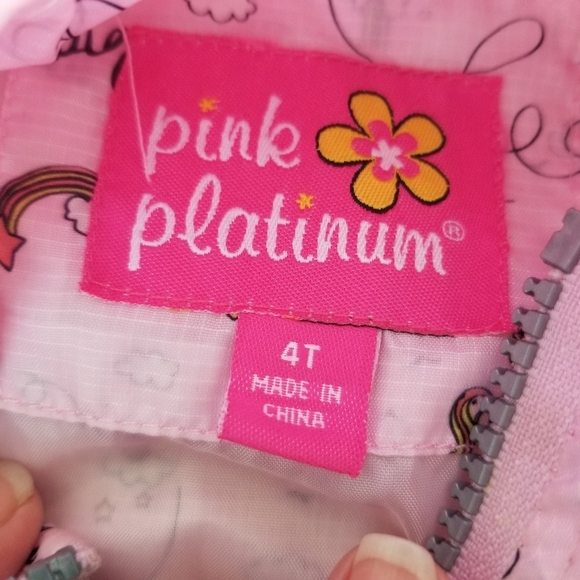 Pink Platinum | Unicorn Print Anorak - Picture 4 of 5
